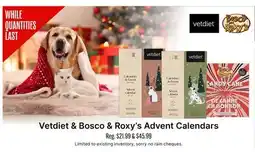 Ren’s Pets Depot Vetdiet & Bosco & Roxy's Advent Calendars offer