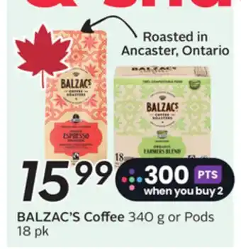 Sobeys BALZAC'S Coffee offer