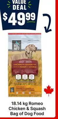 Ren’s Pets Depot 18.14 kg Romeo Chicken & Squash Bag of Dog Food offer