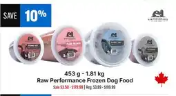 Ren’s Pets Depot Raw Performance Frozen Dog Food offer
