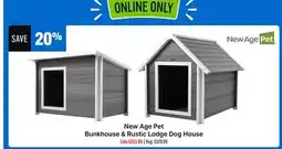 Ren’s Pets Depot New Age Pet Bunkhouse & Rustic Lodge Dog House offer