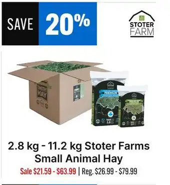 Ren’s Pets Depot 2.8 kg - 11.2 kg Stoter Farms Small Animal Hay offer