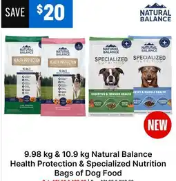 Ren’s Pets Depot Natural Balance Health Protection & Specialized Nutrition Bags of Dog Food offer