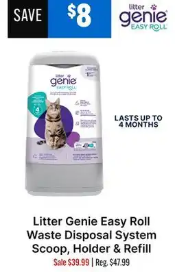 Ren’s Pets Depot Litter Genie Easy Roll Waste Disposal System Scoop, Holder & Refill offer