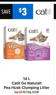 Ren’s Pets Depot Catit Go Natural! Pea Husk Clumping Litter offer
