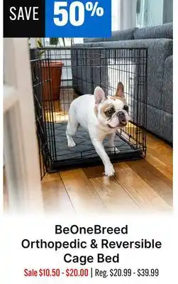 Ren’s Pets Depot BeOneBreed Orthopedic & Reversible Cage Bed offer