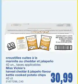 Wholesale Club CROUSTILLES CUITES À LA MARMITE AU CHEDDAR ET JALAPEÑO, 40 un offer