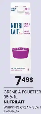 Wholesale Club CRÈME À FOUETTER 35%, 1L offer