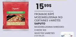 Wholesale Club FROMAGE RÂPÉ MOZZARELLISSIMA, 1KG offer