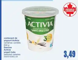Wholesale Club CONTENANT DE YOGOURT ACTIVIA, 650 G offer