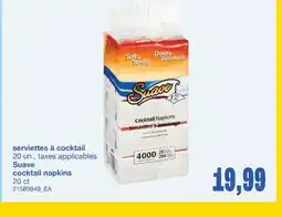 Wholesale Club SERVIETTES À COCKTAIL, 20 UN offer