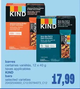 Wholesale Club BARRES, 12 X 40 G offer