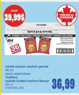 Wholesale Club RONDS SAVEUR NACHOS GARNIS, 36 un offer