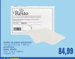 Wholesale Club FEUILLES DE PAPIER PARCHEMIN, 16,4 PO X 24,4 PO, 1 000 UN offer
