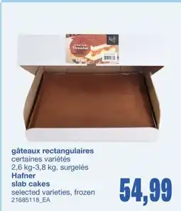 Wholesale Club GÂTEAUX RECTANGULAIRES, 2,6 KG-3,8 KG offer