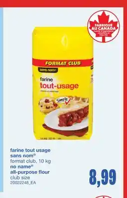 Wholesale Club FARINE TOUT USAGE, 10 KG offer