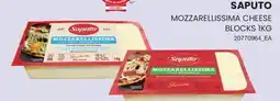 Wholesale Club BLOCS DE FROMAGE MOZZARELLISSIMA, 1KG offer