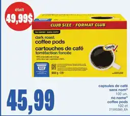 Wholesale Club CAPSULES DE CAFÉ, 102 UN offer