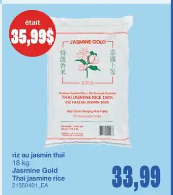 Wholesale Club RIZ AU JASMIN THAÏ, 18 KG offer