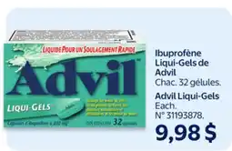 Walmart Ibuprofène Liqui-Gels de Advil offer