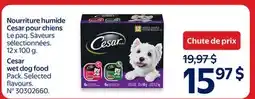 Walmart Cesar wet dog food Pack. Selected flavours offer