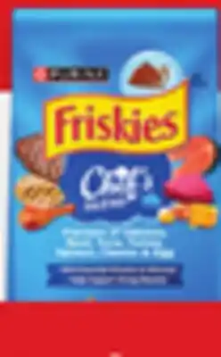 Walmart Friskies dry cat food 1.42 kg-1.5 kg or Party Mix tubs 454 g offer