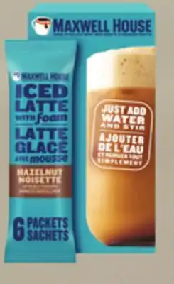 Walmart Maxwell House caramel or hazelnut iced latte offer