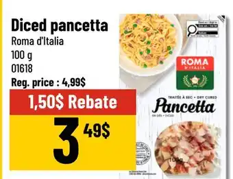 Mayrand Roma d'Italia Diced Mild Pancetta 100 g offer