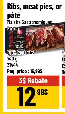 Mayrand Plaisirs Gastronomiques BBQ Pork Ribs offer