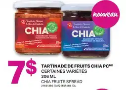 L'Intermarché TARTINADE DE FRUITS CHIA / CHIA FRUITS SPREAD, 206 ML offer