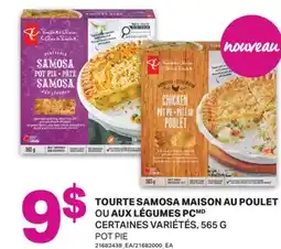 L'Intermarché TOURTE SAMOSA MAISON AU POULET OU AUX LÉGUMES | POT PIE, 565 G offer