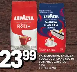 L'Intermarché CAFÉ EN GRAINS ROSSA OU CREMA E GUSTO | COFFEE BEANS, 1 KG offer