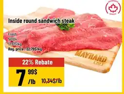 Mayrand Inside Round Sandwich Beef Bifteck offer
