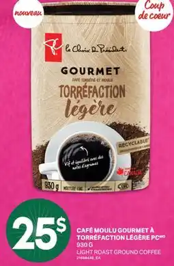 L'Intermarché CAFÉ MOULU GOURMET À TORRÉFACTION LÉGÈRE | LIGHT ROAST GROUND COFFEE, 930 G offer