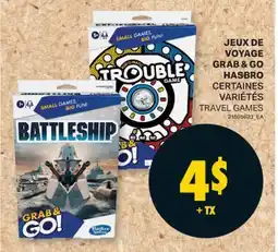 L'Intermarché JEUX DE VOYAGE GRAB & GO HASBRO | TRAVEL GAMES offer