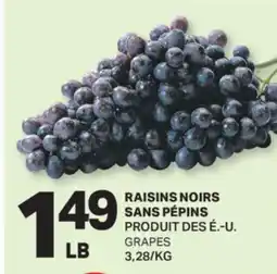 L'Intermarché RAISINS NOIRS SANS PÉPINS | GRAPES offer