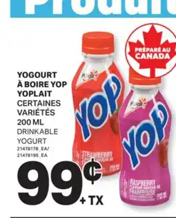 L'Intermarché YOGOURT À BOIRE YOP | DRINKABLE YOGURT, 200 ML offer