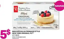 L'Intermarché MINI GÂTEAU AU FROMAGE STYLE NEW YORK ORIGINAL | MINI CHEESECAKE, 2 X 120 G offer