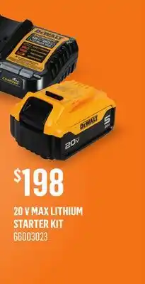 Canac 20 V MAX Lithium Starter Kit offer