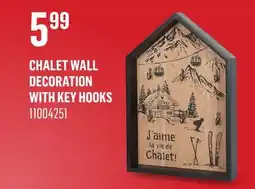 Canac Chalet Wall Decoration with Key Hooks offer