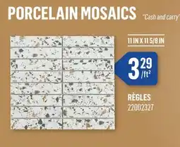 Canac VERTUO Règles Porcelain Mosaic 11 in. x 11 5/8 in offer