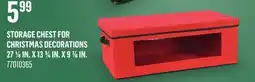 Canac Storage Chest for Christmas Decorations 27 1/8 in. x 13 3/4 in. x 9 7/8 in offer