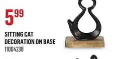 Canac Sitting Cat Decoration on Base offer