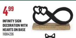 Canac Infinity Sign Decoration with Hearts on Base offer