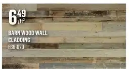 Canac Barn Wood Wall Cladding offer