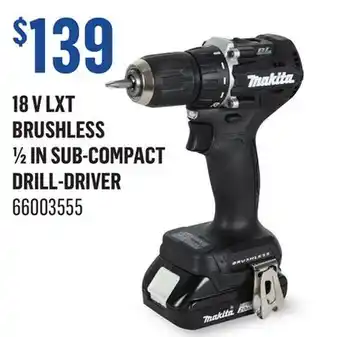 Canac 18V LXT Brushless 1/2 in Sub-Compact Drill-Driver offer