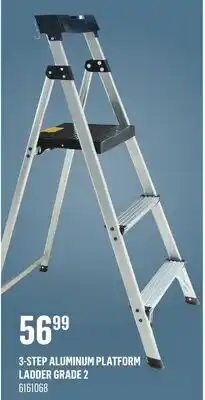 Canac 3-Step Aluminum Platform Ladder Grade 2 offer