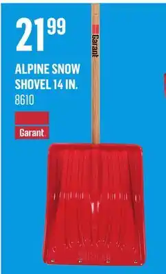 Canac Garant Alpine Snow Shovel 14 in offer