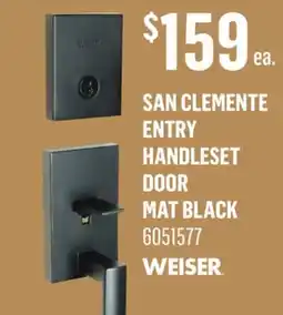 Canac WEISER San Clemente Entry Handleset door offer