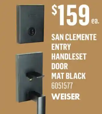 Canac WEISER San Clemente Entry Handleset door offer